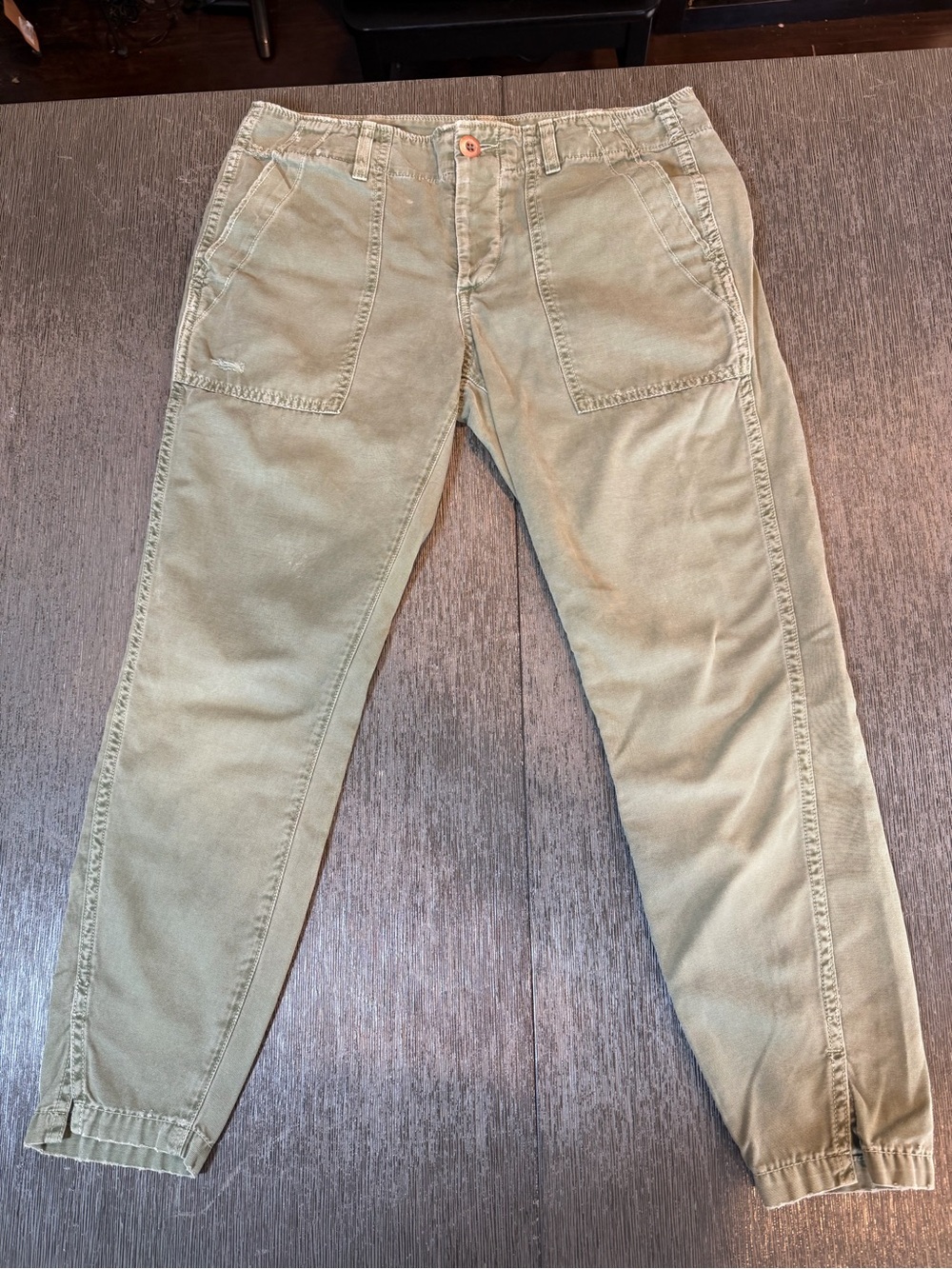 AMO Denim Army Green Utility Pants